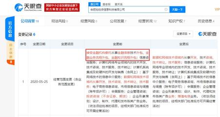 合肥拍拍貸信息科技經營范圍調整，金融業務流程外包等業務被移除